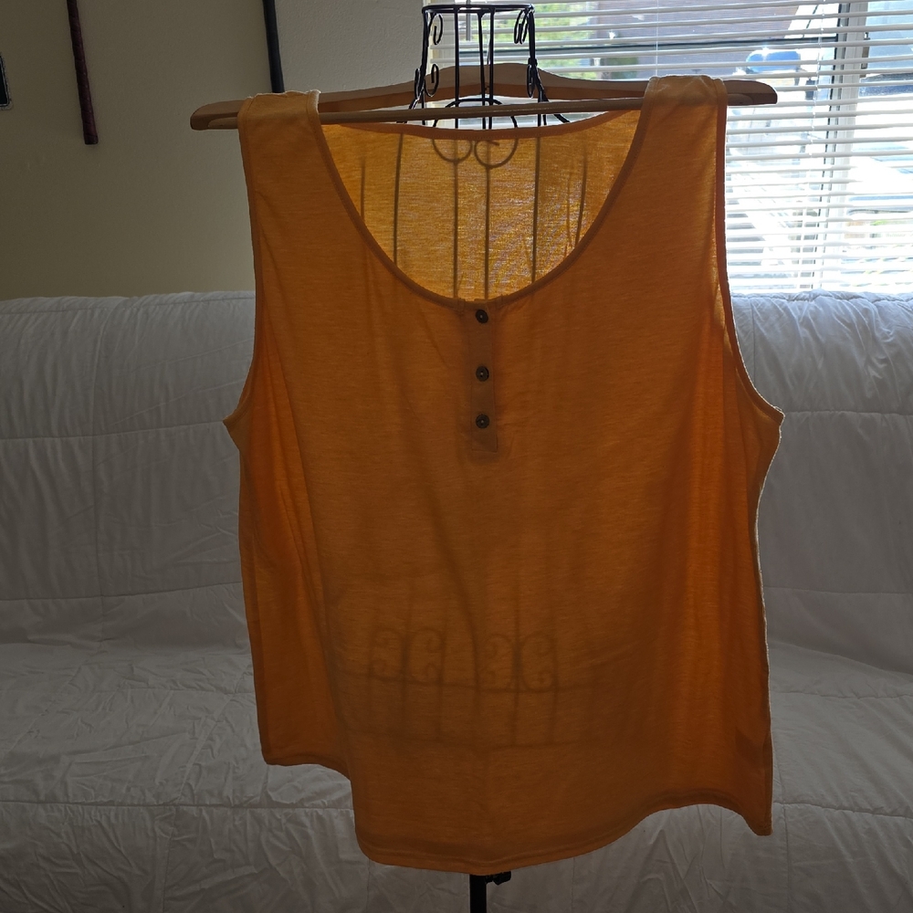 Women's Sleeveless Orange Top (Christine #3)